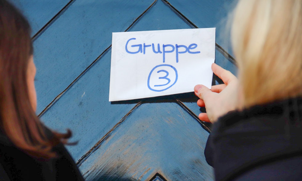 Two women on a city trip. They are in Amsterdam.